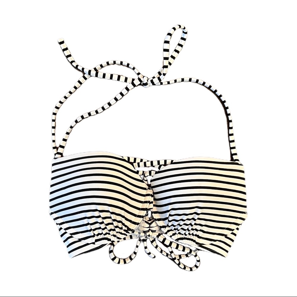 Hollister Stripe Pushup Bikini Top
